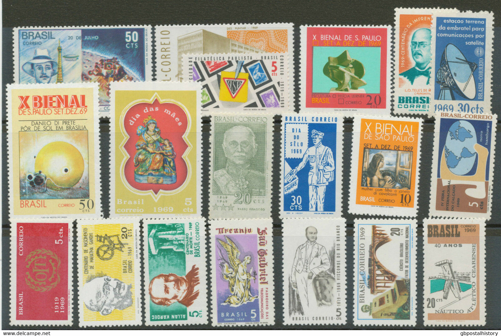 BRAZIL 1939/69, Superb U/M COLLECTION (117 Different Stamps Incl. VARIETY) - Collections, Lots & Series