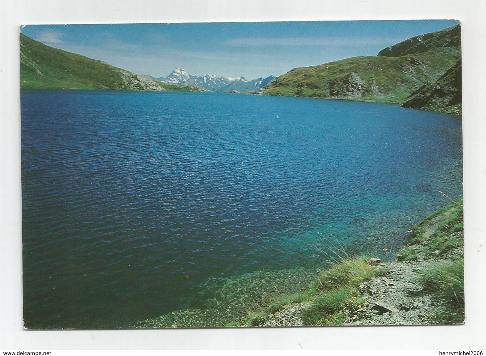 05 Hautes Alpes Dans Le Queyras Lac Malrif Ou Grand Laus Au Fond Le Mont Viso - Autres & Non Classés