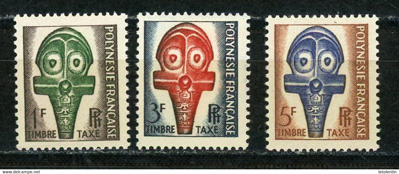 POLYNÉSIE: - TIMBRES TAXE - N° Yvert 1/3 ** - Portomarken