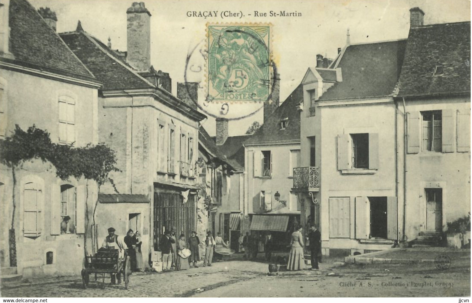 18 / Graçay - Rue Saint Martin - Graçay