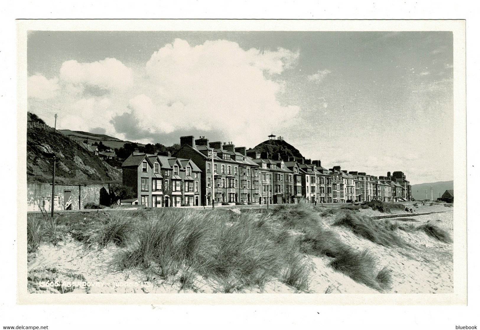 Ref 1473 - Judges Real Photo Postcard - Houses & Sand Dunes Aberdovey Merionethshire Wales - Merionethshire