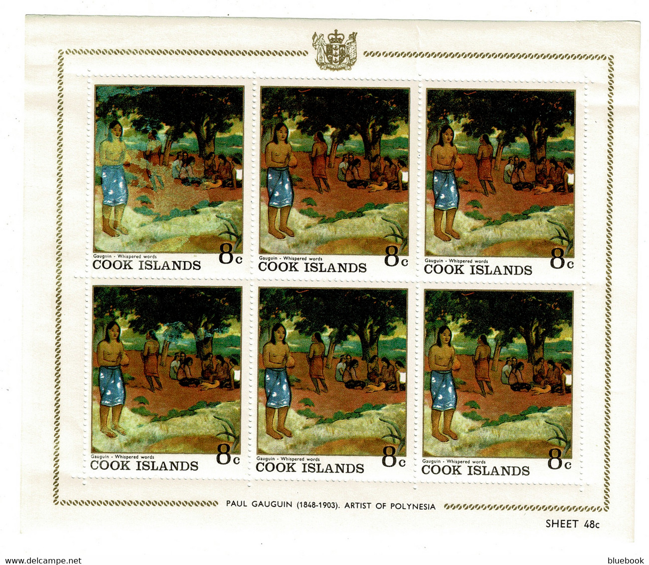 Ref 1474  - Cook Islands - 7 X Miniature Sheets MHH - Paul Gauguin Artist - Art Theme - Cook Islands