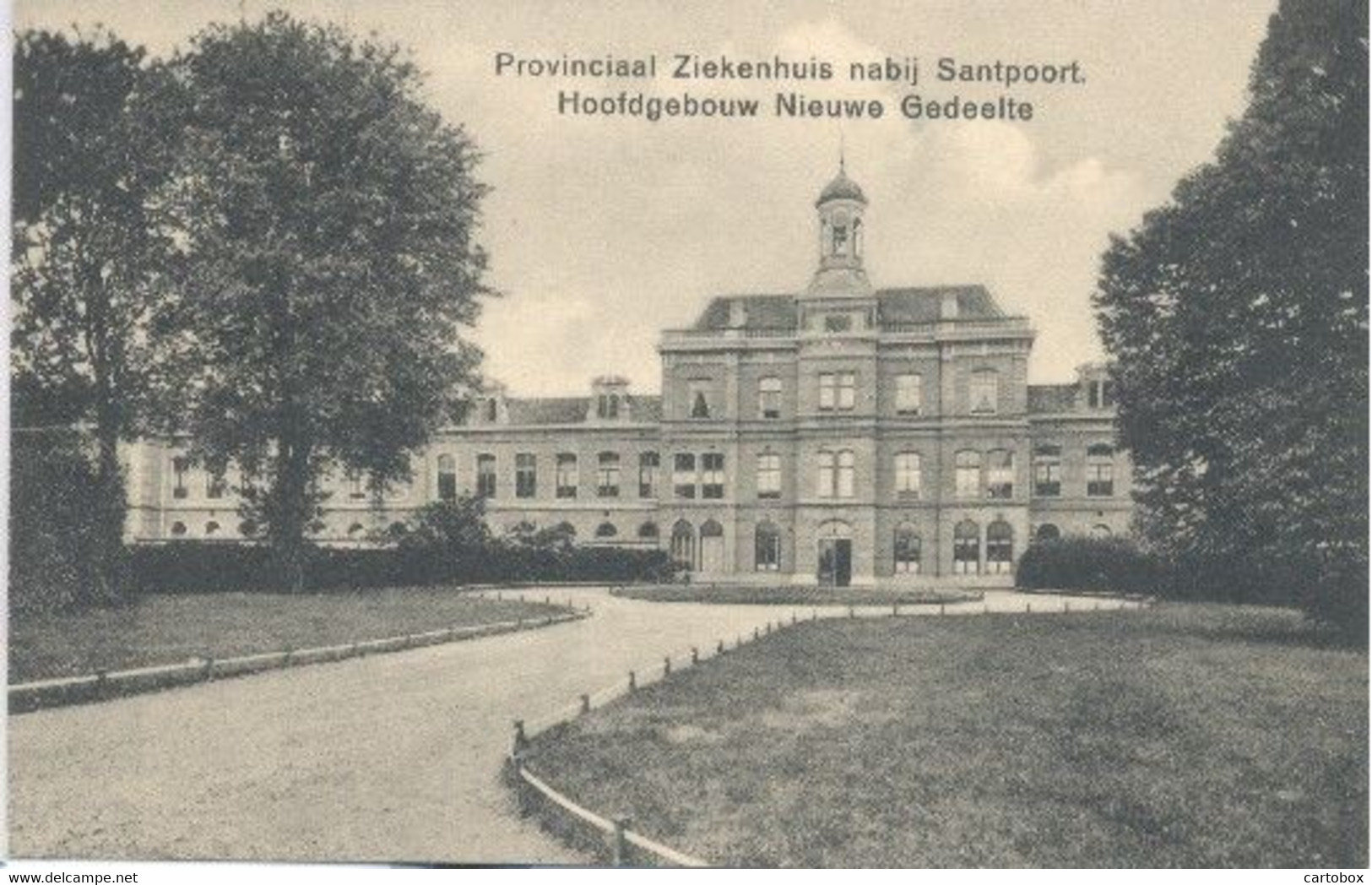 Santpoort, Provinciaal Ziekenhuis (Meerenberg) ( Bloemendaal ), Hoofdgebouw Nieuwe Gedeelte - Andere & Zonder Classificatie