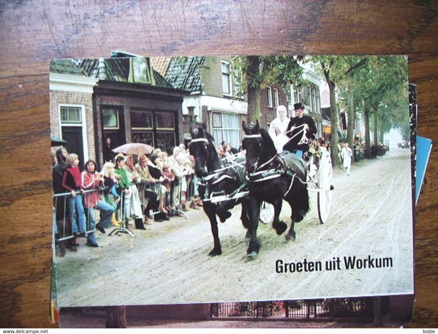 Nederland Holland Pays Bas Workum Met Friese Paarden In Span - Workum