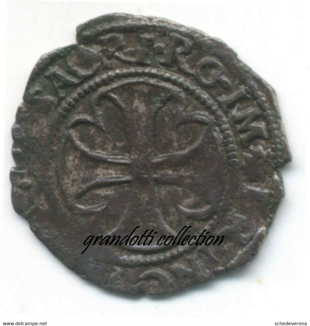 CASALE SEZZINO BONIFACIO II PALEOLOGO (1518-1530) RARA MONETA MEDIEVALE - Monedas Feudales