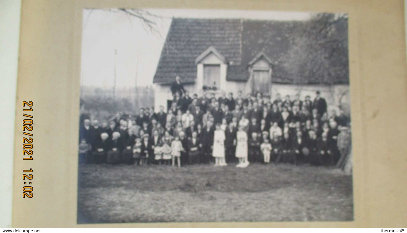 PHOTO Par A. JOULIN ( Valençay- Indre ) / GROUPE Non Identifié : Mariage Devant Ferme. - Anonymous Persons