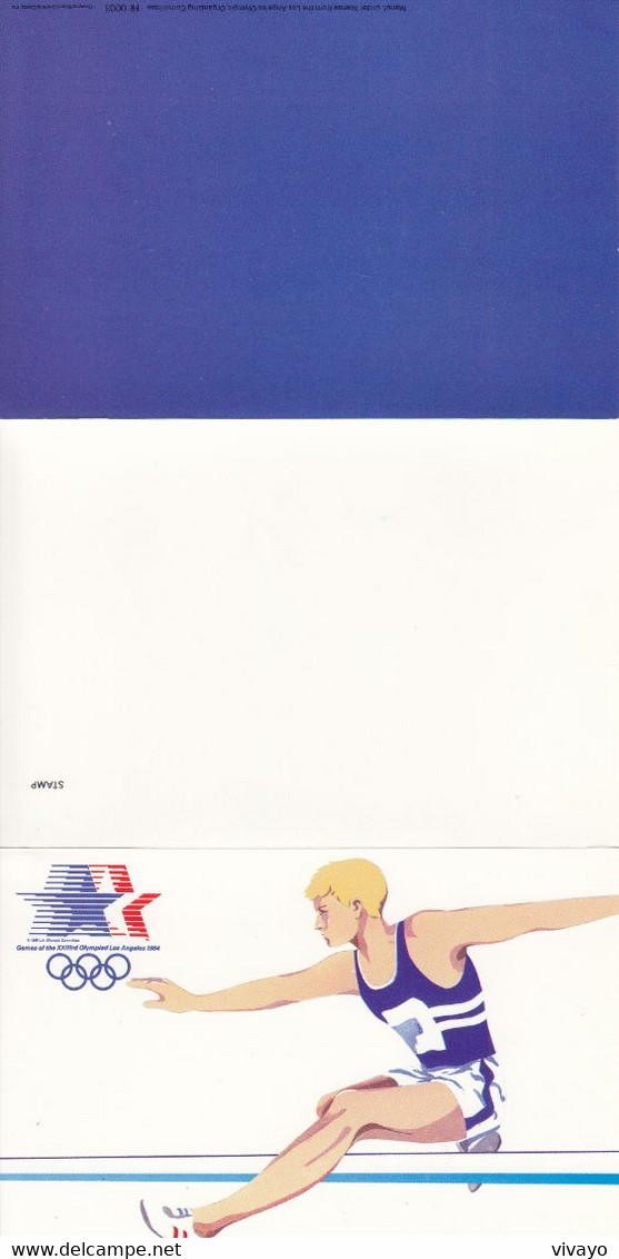 1984 - USA - OLYPICS LOS ANGELES - FALTBRIEF - FOLDED LETTER - Cartas & Documentos