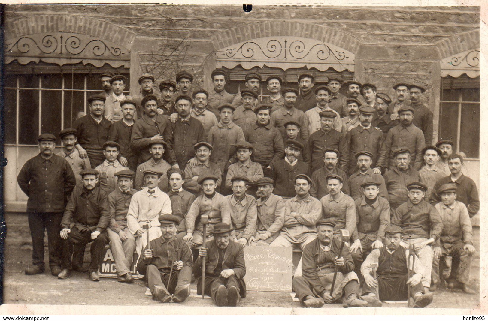 CARTE-PHOTO De VILLEFRANCHE Sur SAÔNE - Usine VERMOREL En1910. - Villefranche-sur-Saone