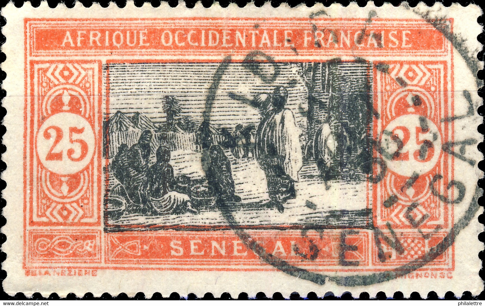 SÉNÉGAL - 1930 CàD De " KIDIRA " Sur Yv.76 25c Rouge & Noir - Gebraucht