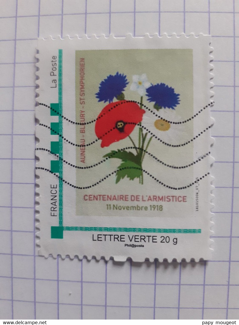 Centenaire De L'Armistice 11 Novembre 1918 - Auneau - Bleury - St Symphorien (Eure & Loir) - MTAM LV - Used Stamps
