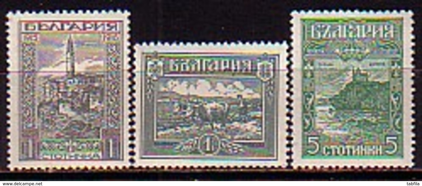 BULGARIA / BULGARIE - 1918 - La Libération De La Macédoine - Deuxième édition Militaire - 3v** - Ungebraucht