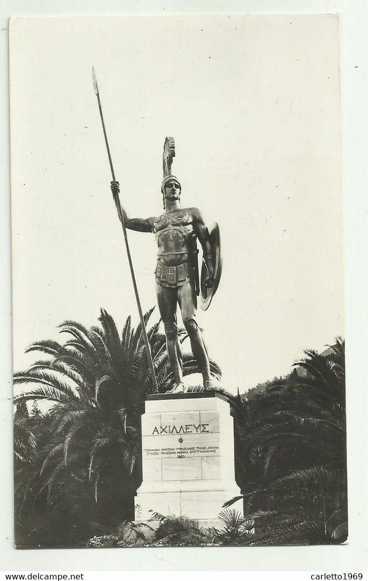 CORFU' - STATUA DI ACHILLE  - VIAGGIATA FP - Grèce