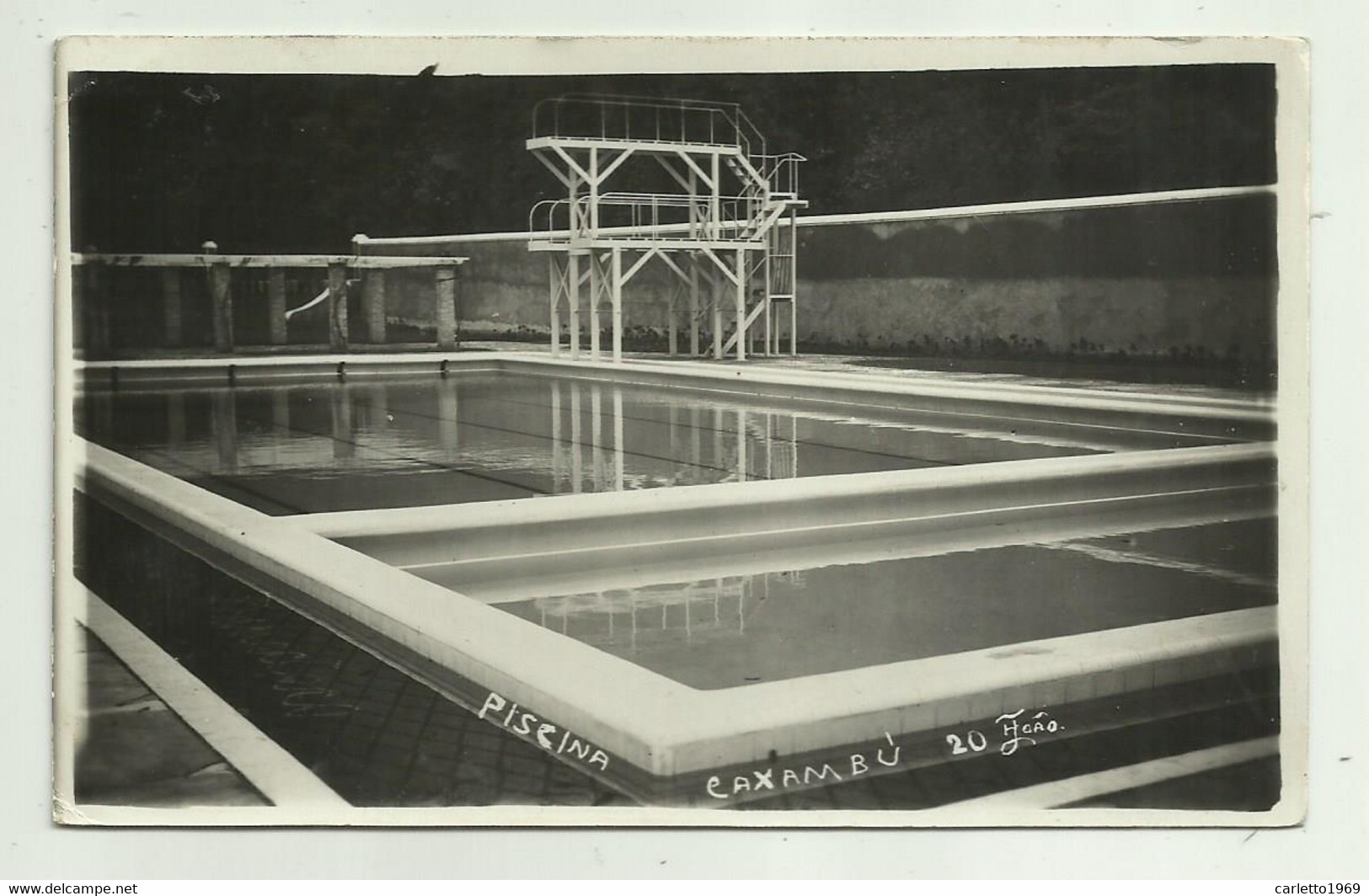 PISCINA CAXAMBU' 1948  - VIAGGIATA  FP - Belo Horizonte