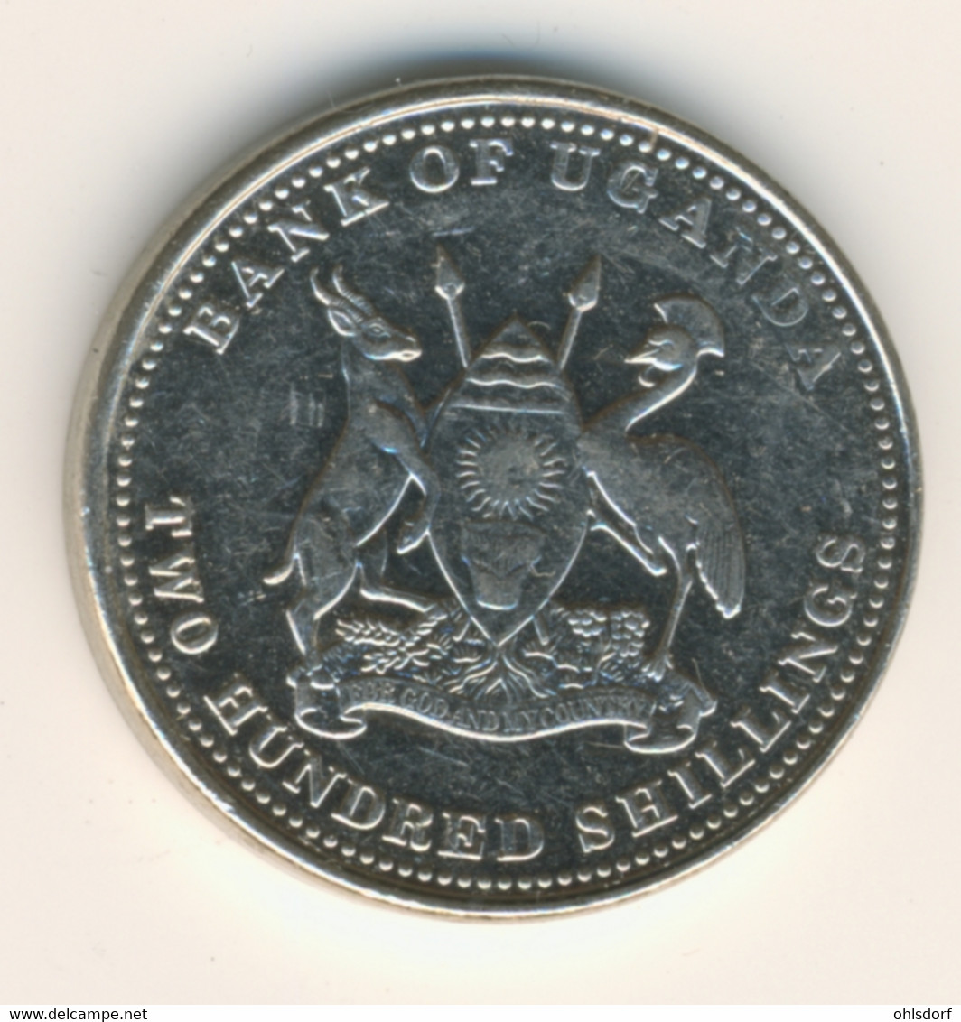 UGANDA 2015: 200 Shillings, KM 68a - Oeganda