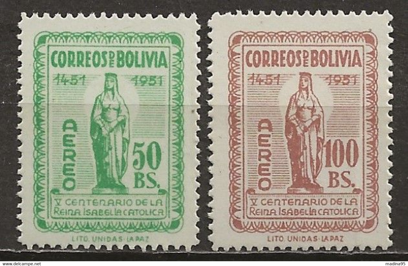 BOLIVIE: **, PA N° YT 140 Et 141, TB - Bolivien