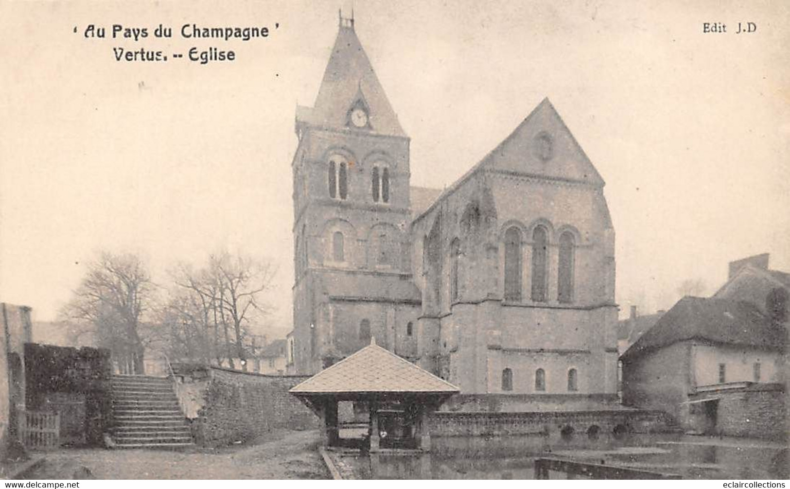 Vertus              51           Lavoir Et Eglise       (voir Scan) - Vertus