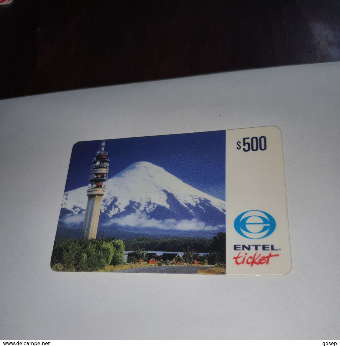 Chile-entel Ticket-(2)-($500)-(940-157-482-113)-(30/6/1999)-used Card+1card Prepiad Free - Chili