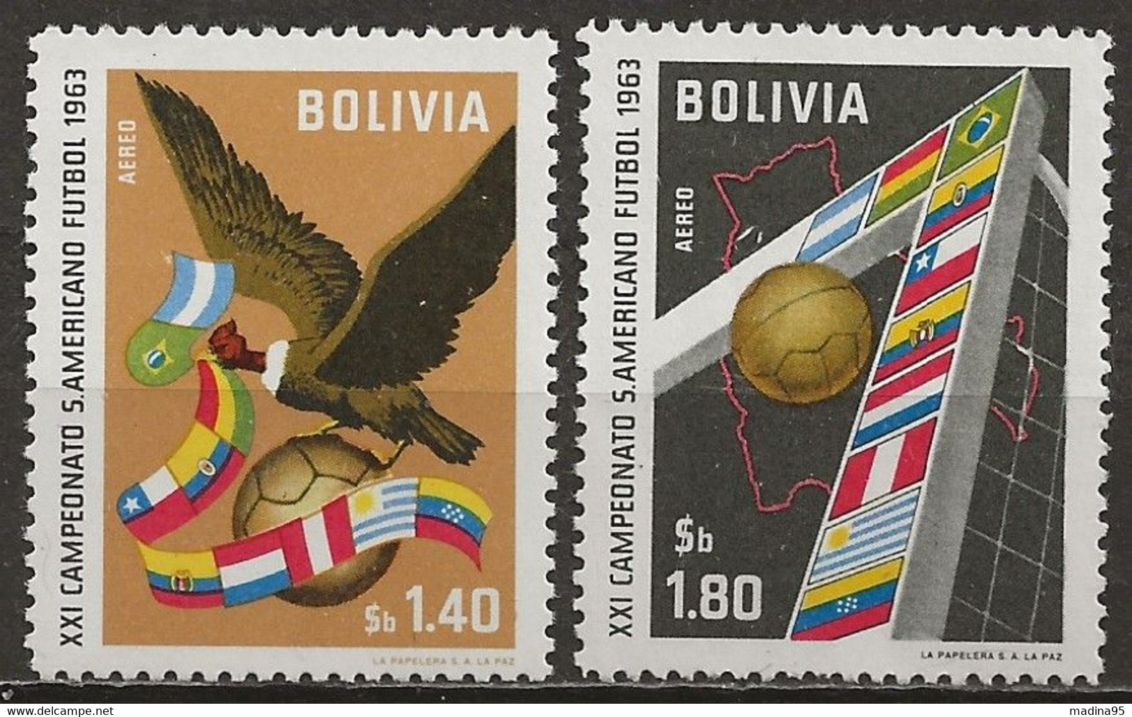 BOLIVIE: **, PA N° YT 228 Et 229, TB - Bolivien