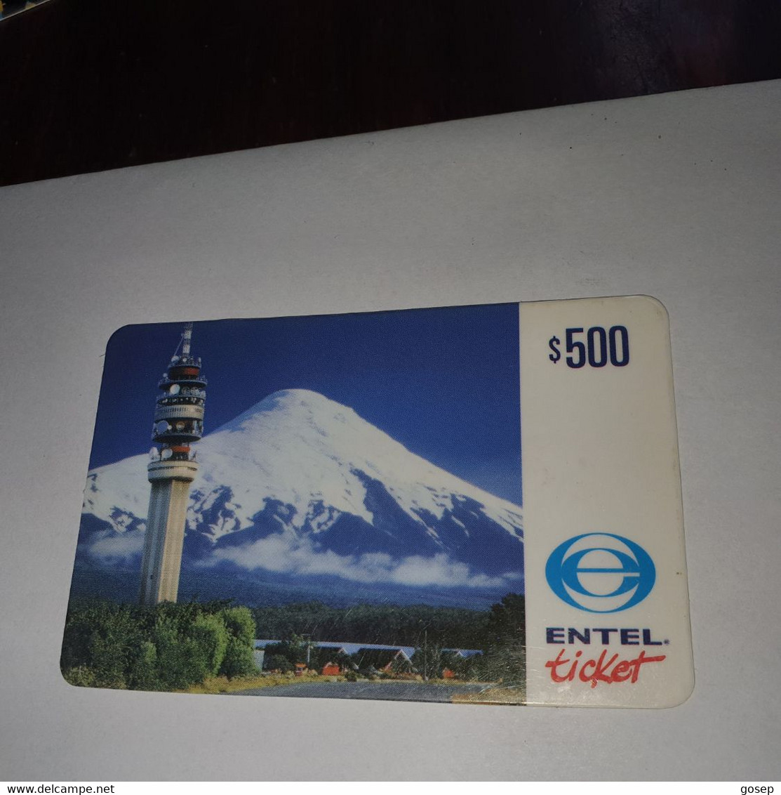 Chile-entel Ticket-(3)-($500)-(949-549-115-102)-(30/11/1999)-(look Outside)-used Card+1card Prepiad Free - Chile