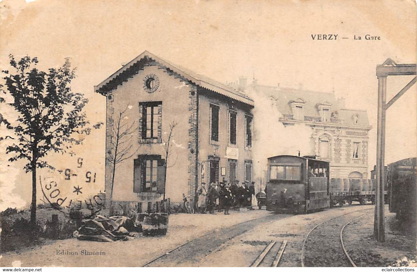 Verzy              51         Intérieur De La Gare . Train .            (voir Scan) - Verzy