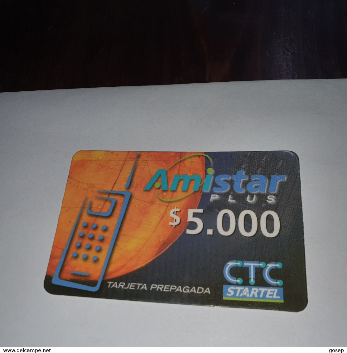 Chile-amistar Plus-(16)-($5.000)-(265375941219)-(31/7/2020)-(look Outside)-used Card+1card Prepiad Free - Chile