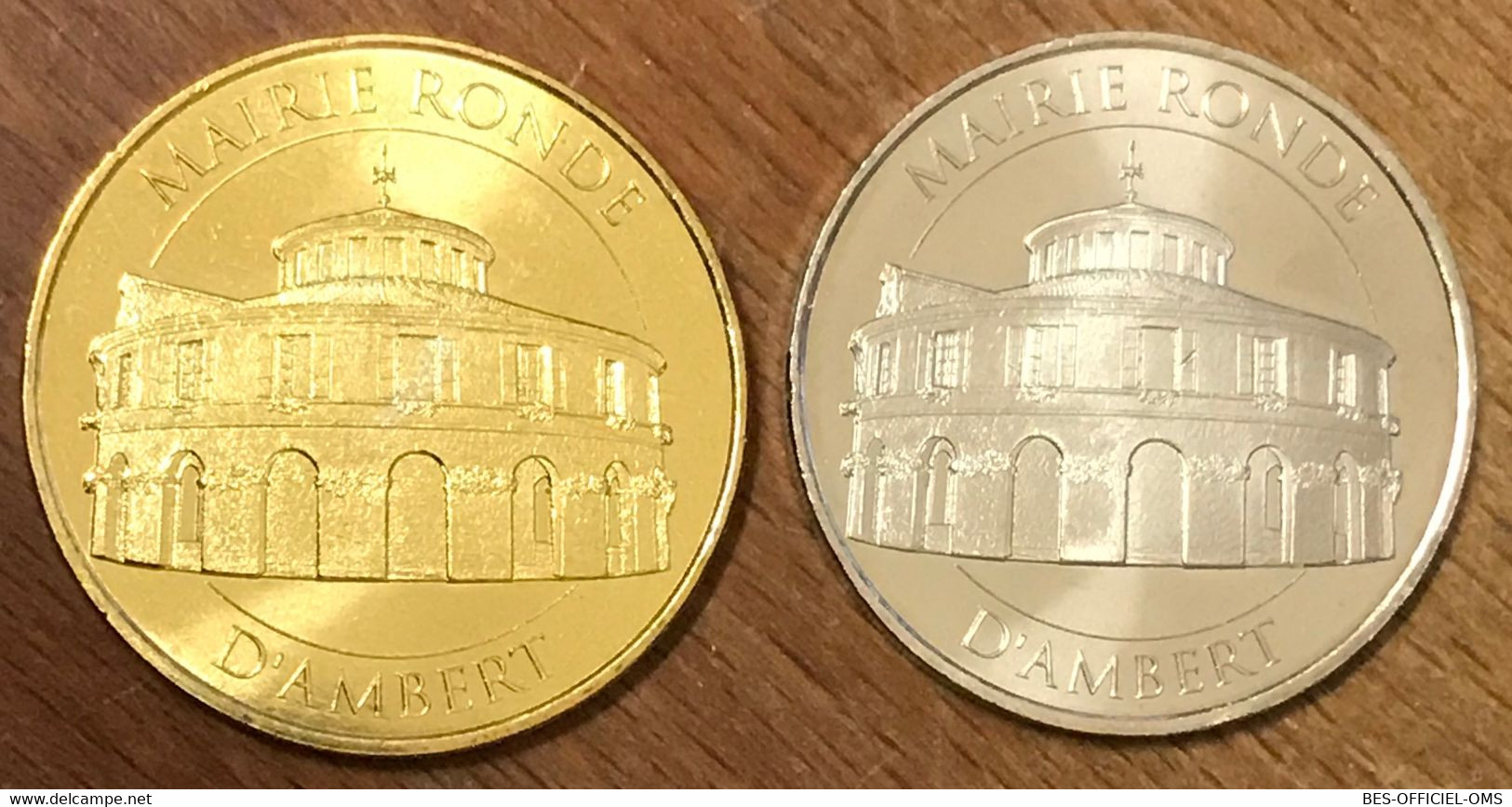 63 MAIRIE RONDE D'AMBERT MDP 2016 NG ET CN MÉDAILLE SOUVENIR MONNAIE DE PARIS JETON TOURISTIQUE MEDALS COINS TOKENS - 2016