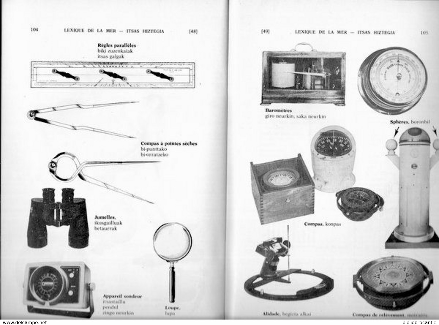 BULLETIN du MUSEE BASQUE n°96(3°T.1982) LEXIQUE DE LA MER BASQUE-FRANCAIS & FRANCAIS-BASQUE