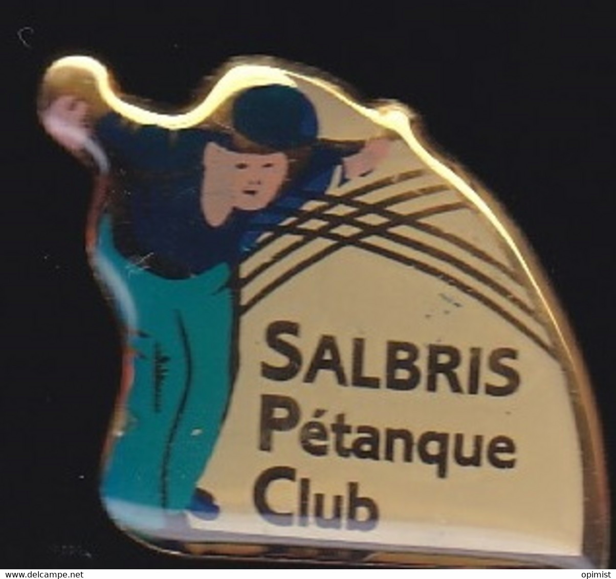 69881-Pin's.Pétanque.Salbris. Loir-et-Cher.région Centre-Val De Loire. - Pétanque