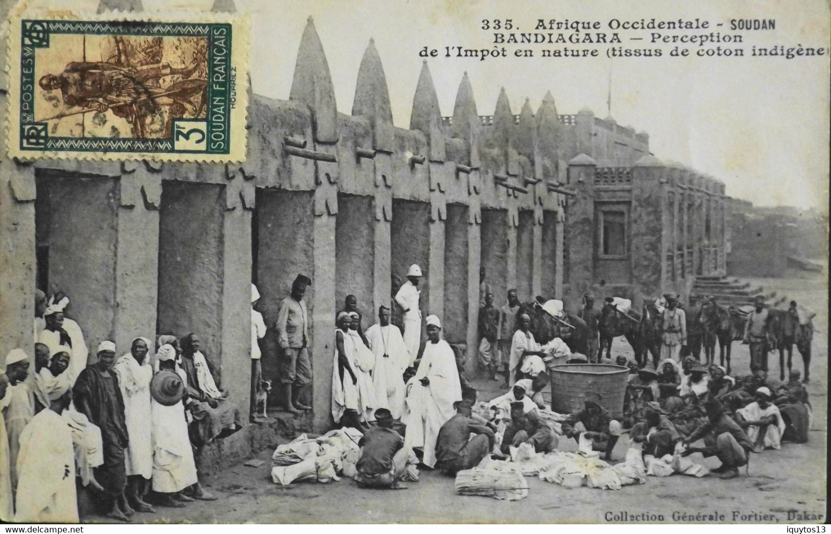 CPA - Afrique > Soudan - BANDIAGARA - Perception De L'Impôt En Nature - Collection Générale FORTIER - BE - Sudan