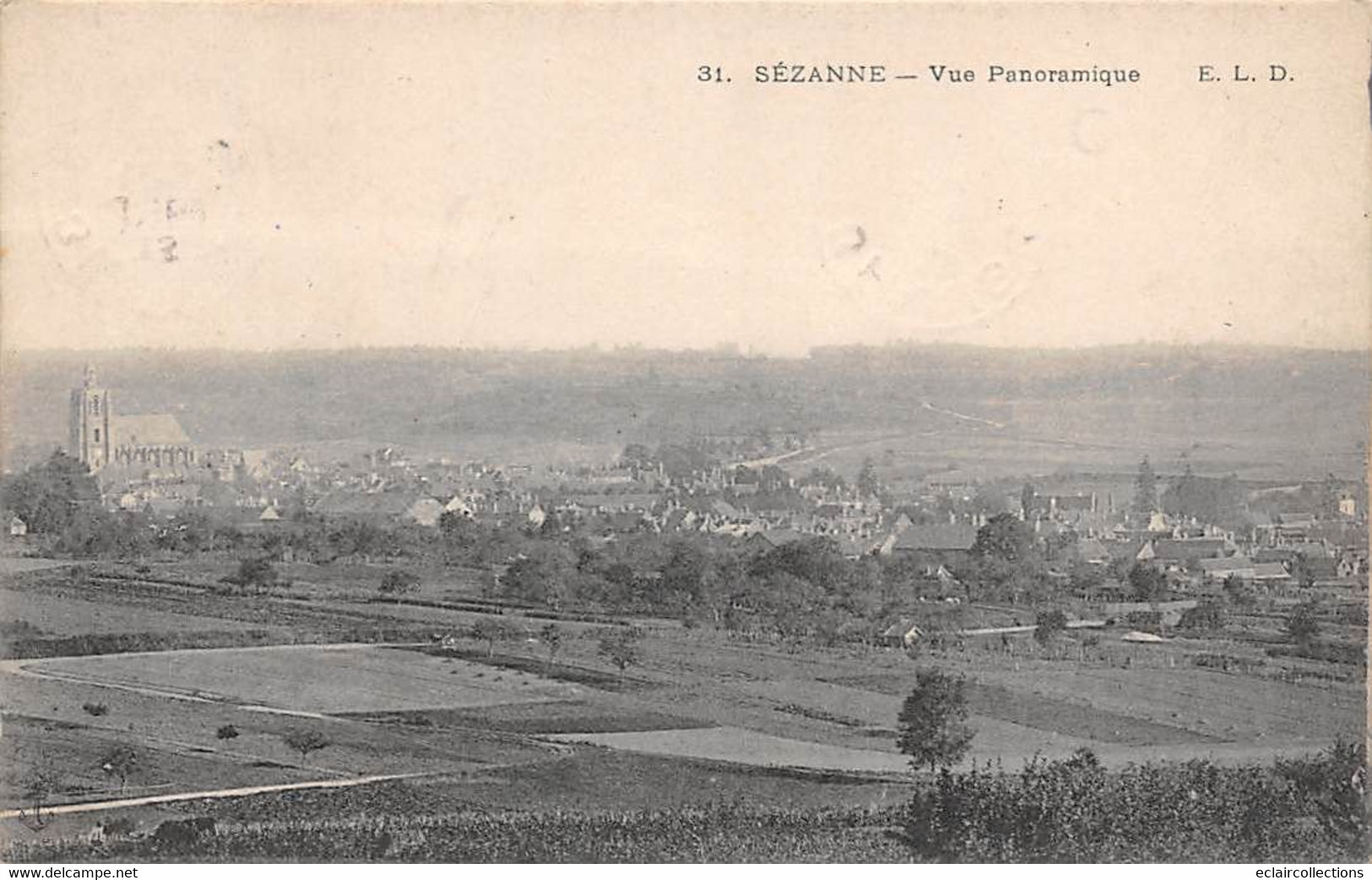 Sézanne         51           Vue Panoramique         E L D 31    (voir Scan) - Sezanne