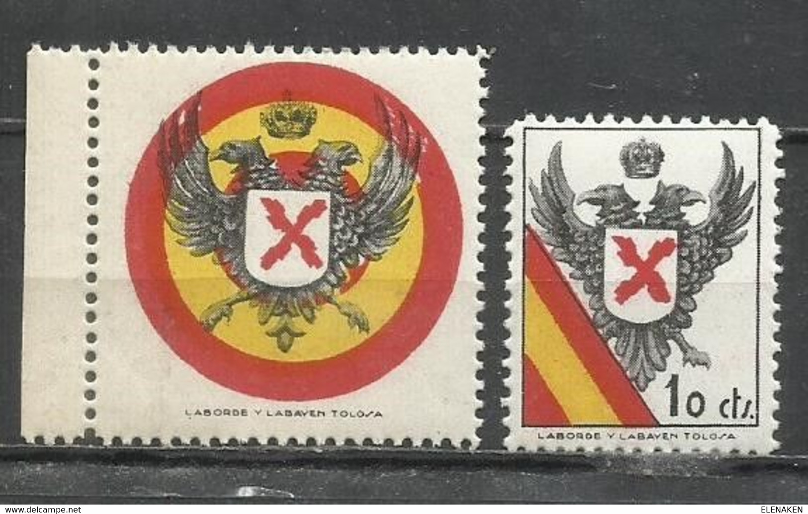 9336M-SELLOS VIÑETAS ESPAÑA GUERRA CIVIL MILITARIA CARLISTAS,REQUETES,NUEVOS MNH ** TOLOSA.SPAIN CIVIL WAR ,ESPAGNE - Otros & Sin Clasificación