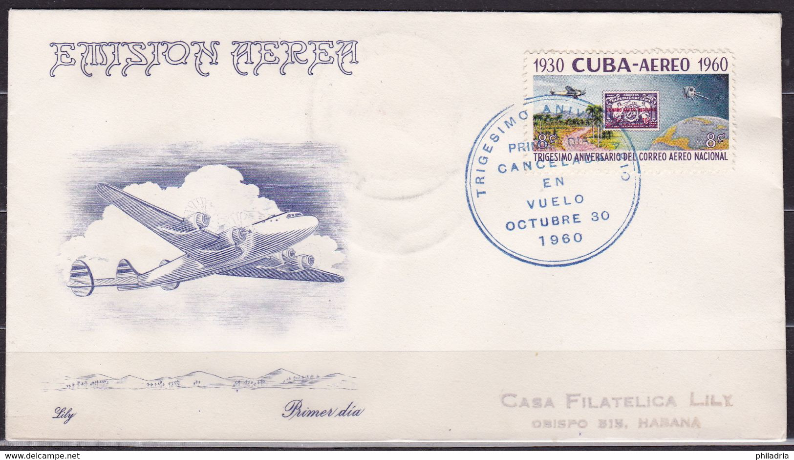 Cuba, 1960, Airmail Cover - Aéreo