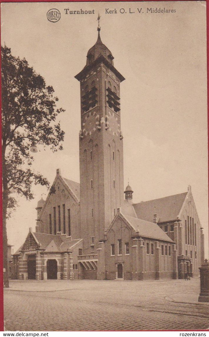 Turnhout Kerk OLV Onze Lieve Vrouw Middelares Antwerpse Kempen (In Goede Staat) Timbre Exposition 1935 Bruxelles - Turnhout