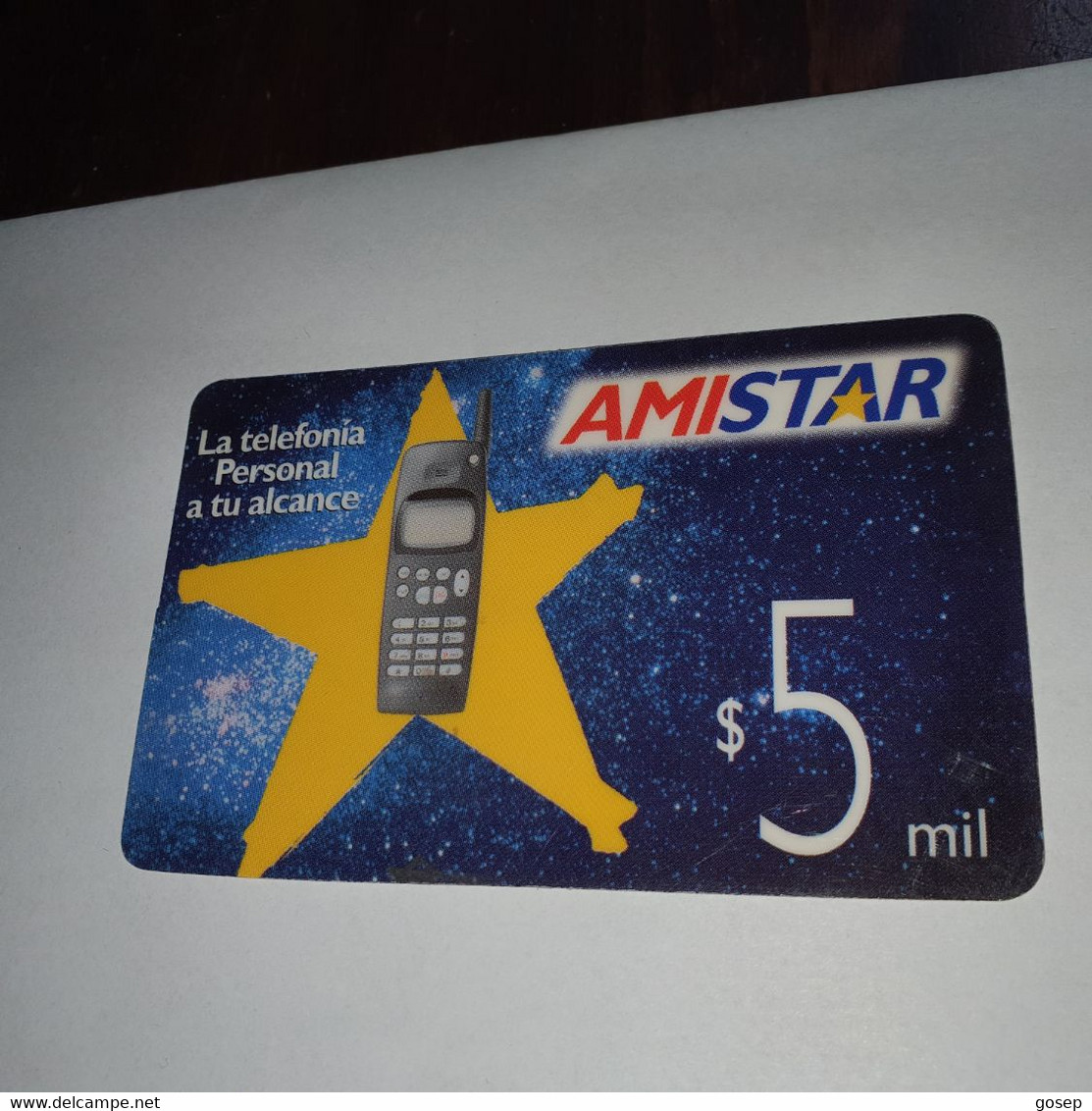 Chile-amistar-(32)-($5 Mil)-(896897400363)-(22689)-(look Outside)-used Card+1card Prepiad Free - Chile