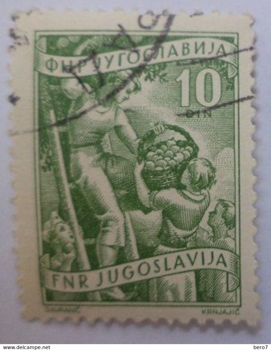 Yugoslavia 1952 Fruit Harvesting 10Din [USED] - Gebruikt