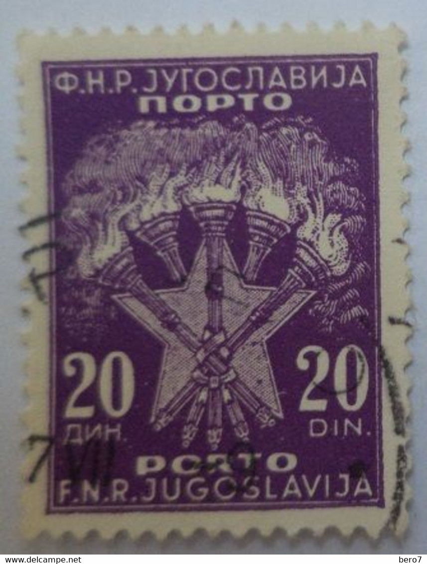 Yugoslavia 1951 Torches And Stars  20Din [USED] - Gebraucht