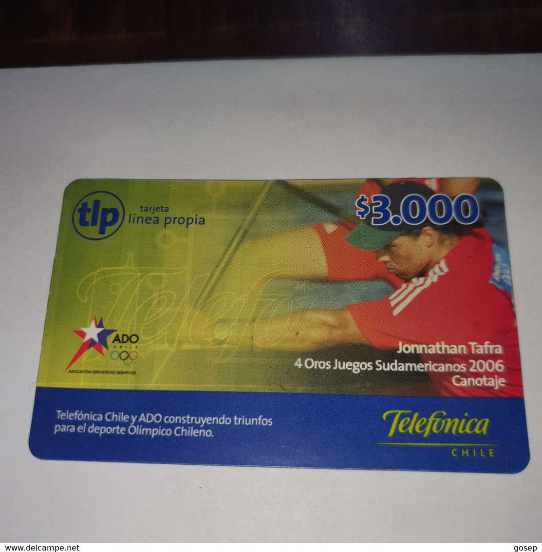 Chile-telefonica-TLP-(45)-($3.000)-(722-106-262-227)-(31/12/2008)-(look Outside)-used Card+1card Prepiad Free - Chile