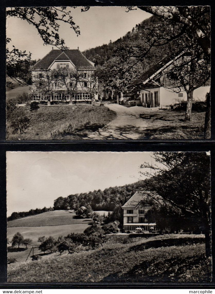 LÄUFELFINGEN - SOLBAD RAMSACH - BASEL LAND / 1949 - 2 FOTO  AK ==> STRASSBURG (ref 1204) - Läufelfingen