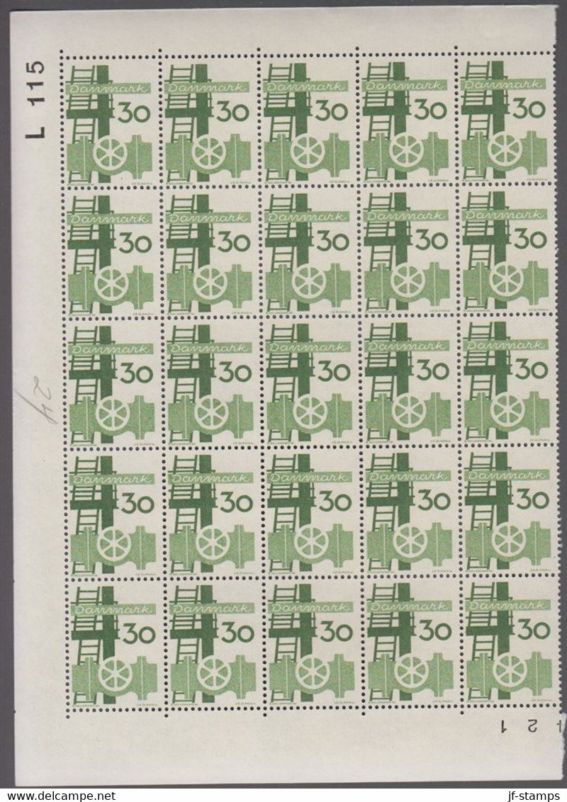 1968. DANMARK. DANSK INDUSTRI. 30 øre. 25-Block Number L 115. (Michel 470) - JF414930 - Cartas & Documentos