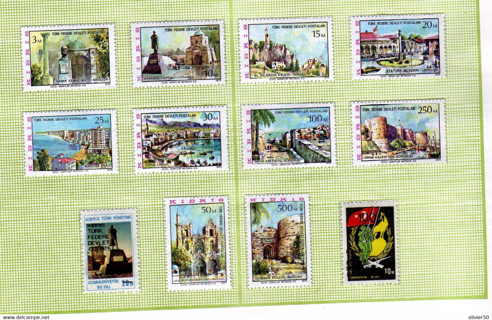 Chypre Administartion Turque (1975)  -    Vues Et Monuments   -  Neufs**  MNH - - Autres & Non Classés