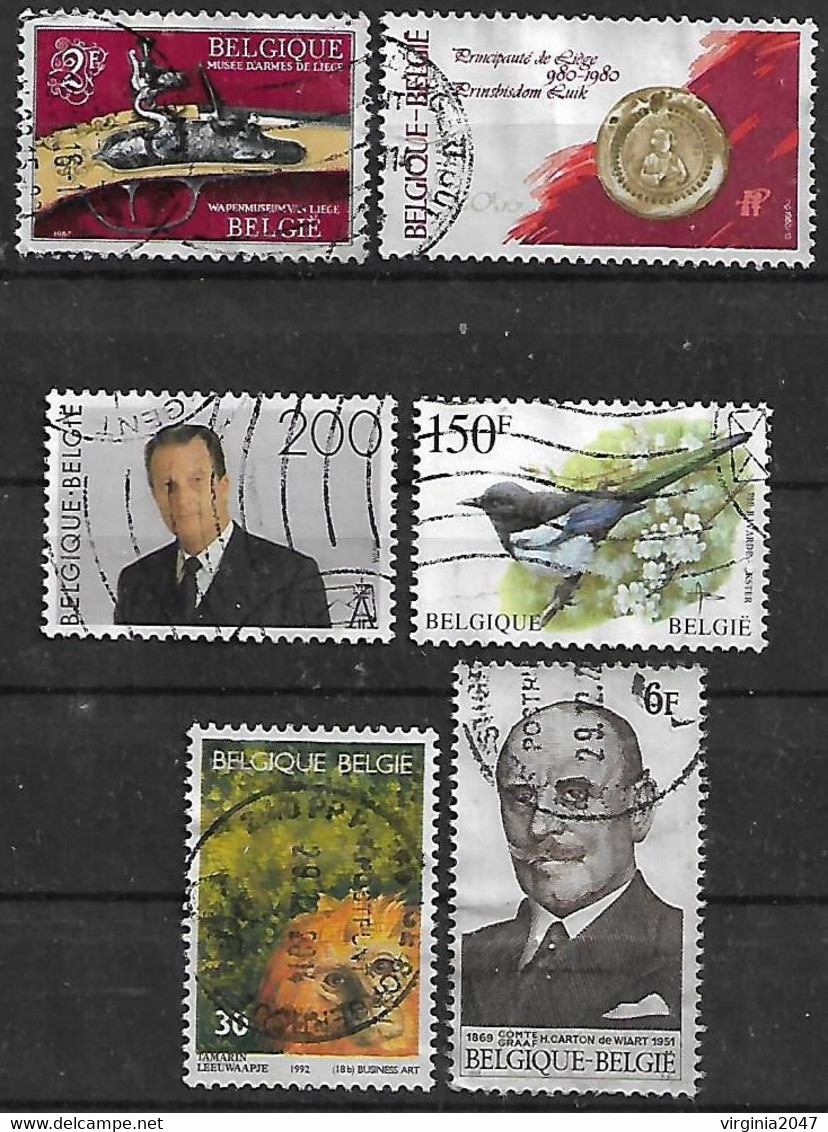 1967-95 Belgica Personajes-fauna Urraca-mono 6v. - Other & Unclassified