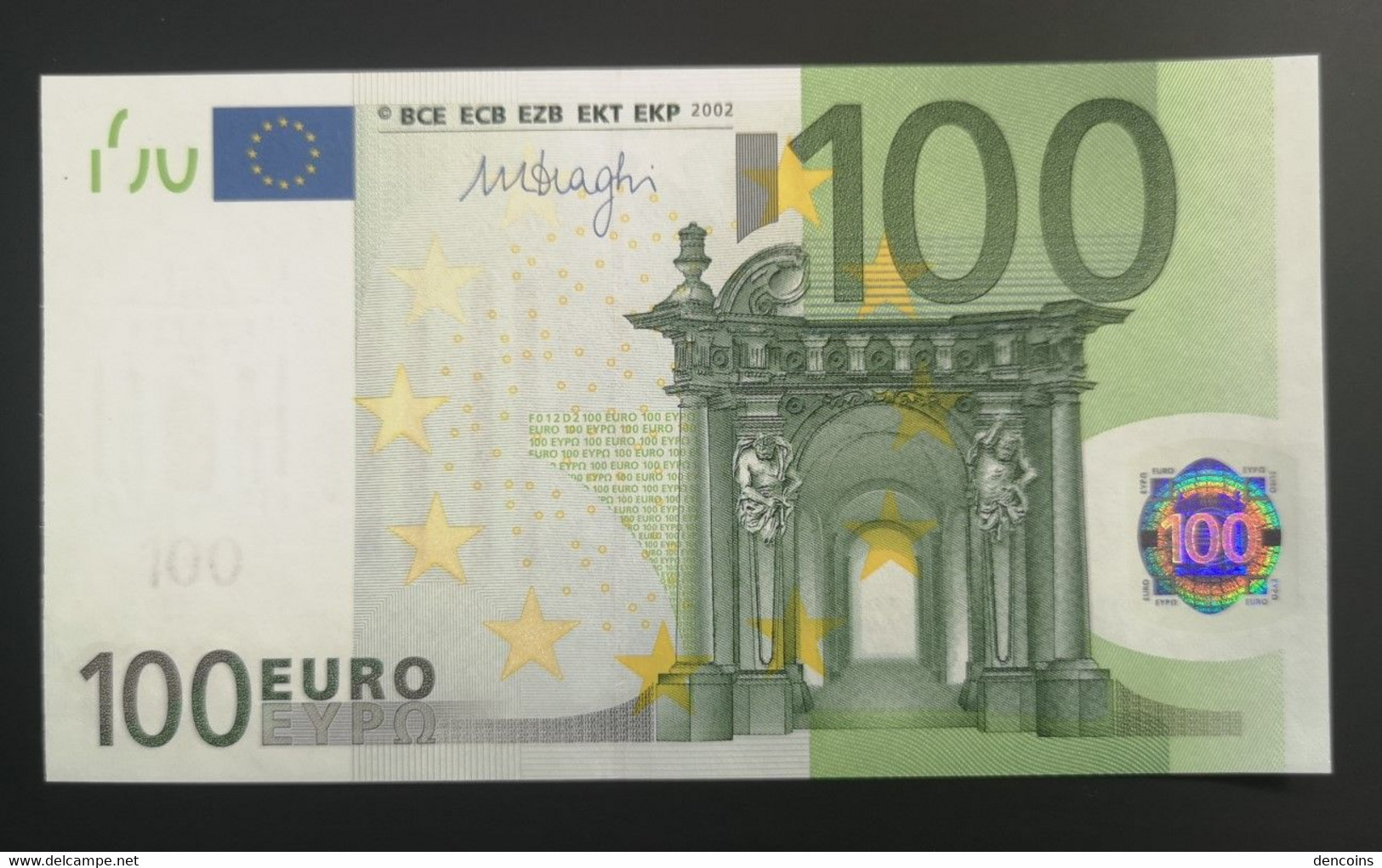 100 EURO  AUSTRIA 2002 F012D2 DRAGHI  UNC - NEUF - SC - UNZ !!!! - 100 Euro