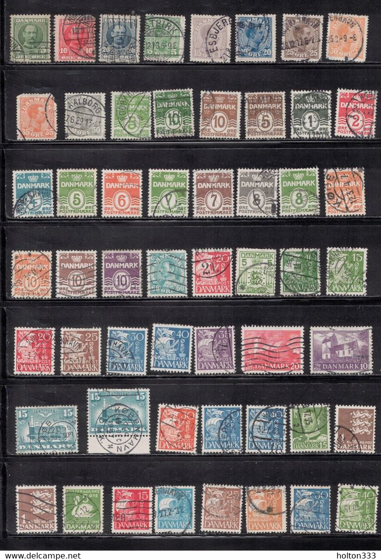 DENMARK Collection Of Used Stamps - Good Variety - Some With Faults - Verzamelingen