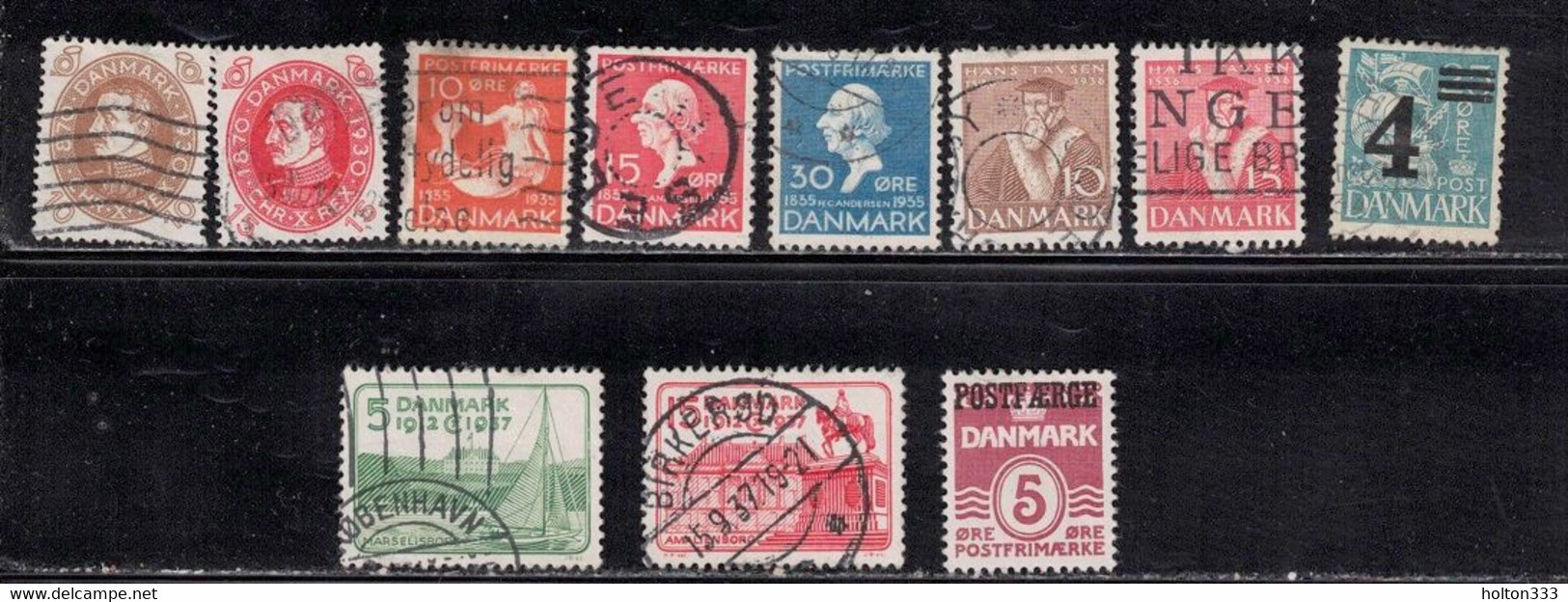 DENMARK Collection Of Used Stamps - Good Variety - Some With Faults - Collections