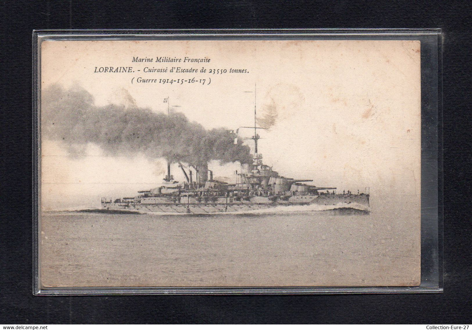 (23/02/21) THEME BATEAUX-CPA " LORRAINE " CUIRASSE D'ESCADRE - Oorlog