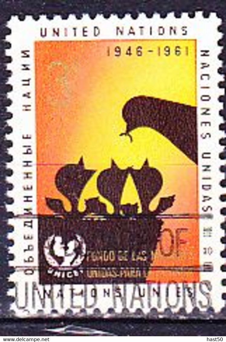 UN New York - Kinderhilfswerk Der Vereinten Nationen (UNICEF) (MiNr: 111) 1961 - Gest Used Obl - Used Stamps
