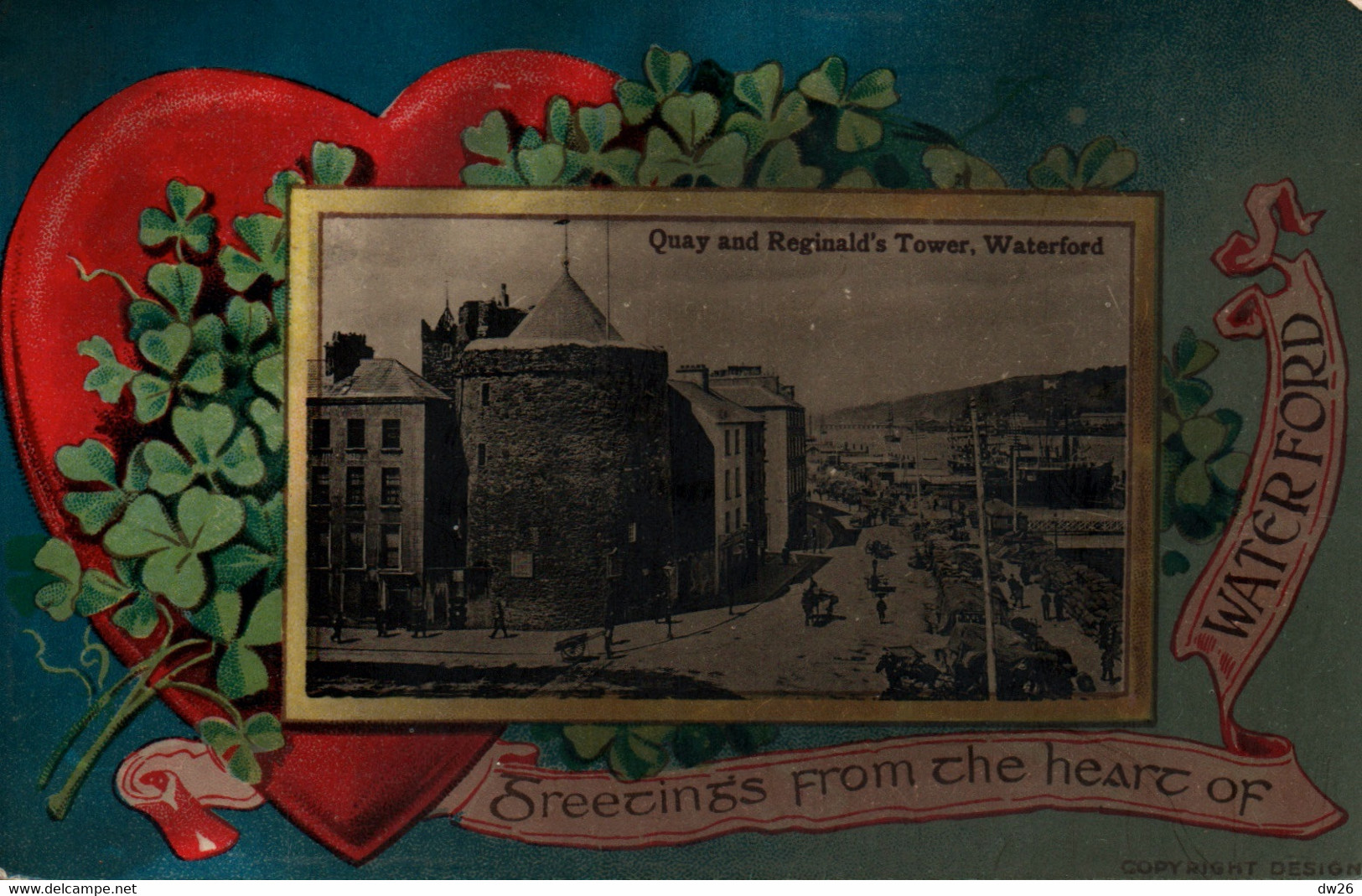 Irlande - Quay And Reginald's Tower - Greetings From The Heart Of Waterford - Valentine's Series - Waterford