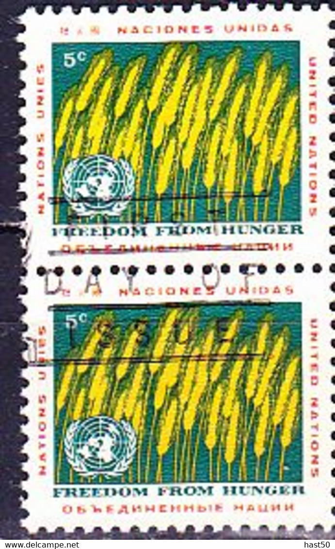 UN New York - Kampf Gegen Den Hunger (MiNr: 126) 1963 - Gest Used Obl - Oblitérés