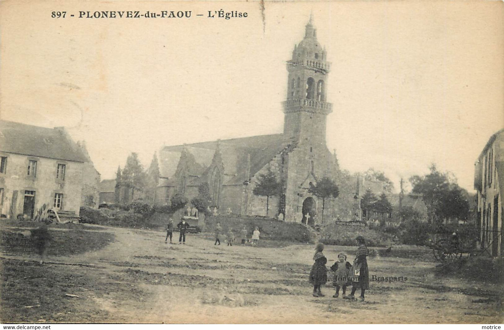 PLONEVEZ DU FAOU - L'église (carte Vendue En L'état). - Plonevez-du-Faou