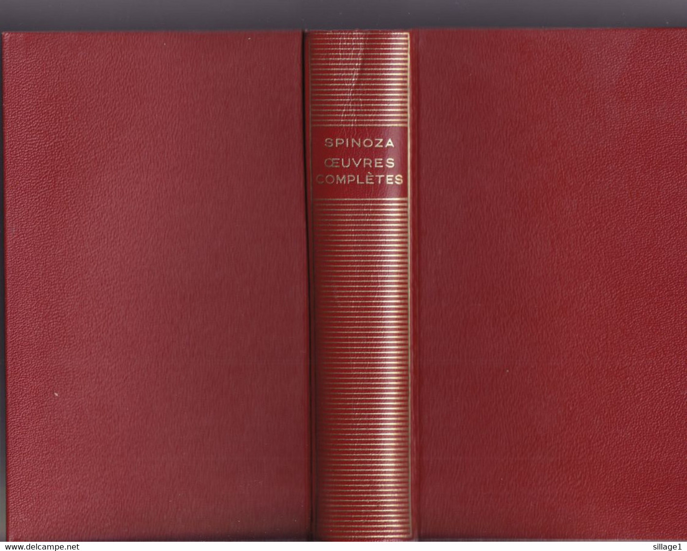 SPINOZA Oeuvres Complètes  La Bibliothèque De La Pléiade NRF 1962 BE Rare - La Pléiade
